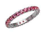 Karina B™ Genuine Pink Sapphire Shared Prongs Eternity Band