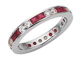 Karina B™ Genuine Ruby Eternity Band