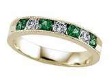 Karina B™ Diamond and Tsavorite Band With Milgrain