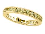 Karina B™ Round Yellow Sapphire Eternity Band With Milgrain