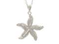 Finejewelers Sterling Silver Starfish Medium Pendant Necklace 9256018ss