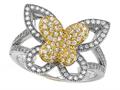 Zoe R™ 925 Sterling Silver Micro Pave Hand Set Cubic Zirconia (CZ) Butterfly Ring bm10248