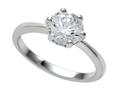 Zoe R™ 7mm 925 Sterling Silver Round Cubic Zirconia (CZ) Engagement Ring bm16823