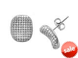 Zoe R™ Sterling Silver Micro Pave Hand Set Cubic Zirconia (CZ) Earrings style: BM20557