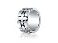 Benchmark® Cobalt Chrome™ 10mm Comfort-fit Satin-finished Celtic Cross Design Ring cf610477cc