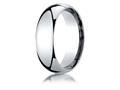 Benchmark® Platinum 7mm Slightly Domed Super Light Comfort-fit Wedding Band / Ring