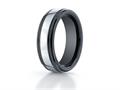 Benchmark® 7mm Tungsten Forge® Wedding Ring with Seranite Edge
