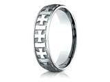<b>Engravable</b> Benchmark® 6mm Comfort-fit Gaelic Cross Carved Design Band style: CF5640110K