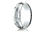 <b>Engravable</b> Benchmark® 7mm Comfort-fit Satin-finished Beveled Edge Design Ring style: CF67439