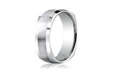 <b>Engravable</b> Benchmark® 7mm Comfort-fit Satin-finished Four-sided Carved Design Band style: CF87600