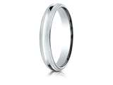 <b>Engravable</b> Benchmark® 10k Gold 4mm Slightly Domed Standard Comfort-fit Wedding Band / Ring With Double Milgrain style: LCFD34010K
