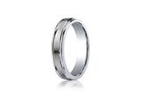 <b>Engravable</b> Benchmark® Argentium Silver 5mm Comfort-fit Satin-finished High Polished Round Edge Design Band style: RECF7502SSV