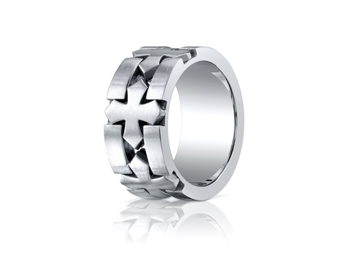 Cobalt store Chrome by Benchmark men's wedding ring