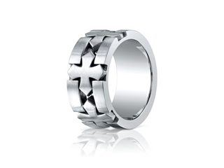 Cobalt Chrome by Benchmark men's wedding outlets ring