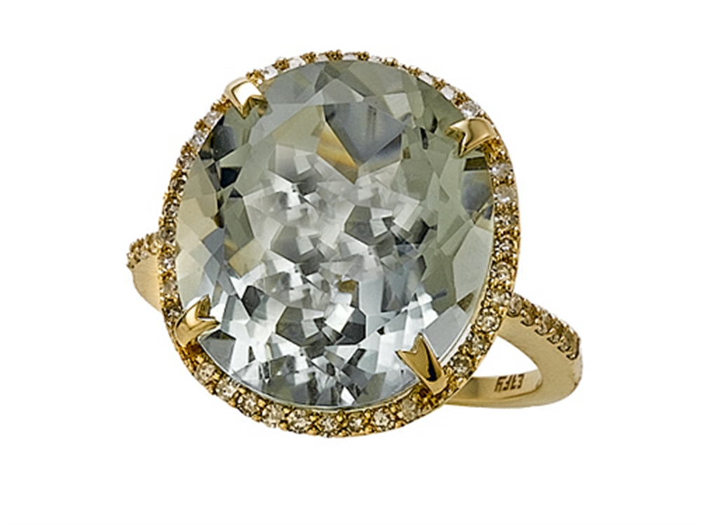 Green Amethyst Ring by Effy Collection 520166