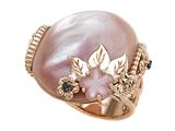 Finejewelers Design by Carlo Viani® 14K Rose Gold Pink Mother of Pearl Ring style: C103-0266