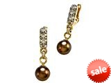 Carlo Viani® South Sea Brown Cultured Pearl Earrings style: C102-0112