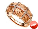 Carlo Viani® Ring / Band in Rose Gold style: C102-0277