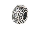 Zable™ Sterling Silver Crystal Birth Month April Bead / Charm style: BZ1053