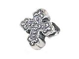 Zable™ Sterling Silver Cross, Fancy Bead / Charm style: BZ1400