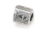 Zable™ Sterling Silver Christian Fish/Cross Bead / Charm style: BZ1437