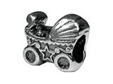 Zable™ Sterling Silver Baby Carriage Bead / Charm style: BZ1772