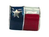 Zable™ Sterling Silver Texas Flag Pandora Compatible Bead / Charm style: BZ1778