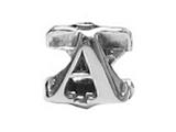 Zable™ Sterling Silver Open Initial A Bead / Charm style: BZ1801