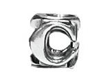 Zable™ Sterling Silver Open Initial C Bead / Charm style: BZ1803