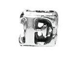 Zable™ Sterling Silver Open Initial "E" Bead / Charm style: BZ1805