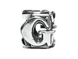 Zable™ Sterling Silver Open Initial G Bead / Charm style: BZ1807