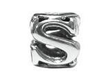 Zable™ Sterling Silver Open Initial "S" Bead / Charm style: BZ1819
