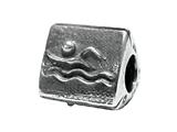 Zable™ Sterling Silver Swimming Swim Compatible Pandora Compatible Bead / Charm style: BZ1921