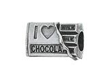 Zable™ Sterling Silver I Love Chocolate Compatible Pandora Compatible Bead / Charm style: BZ2110