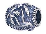 Zable™ Sterling Silver Florida Palm Trees Compatible Pandora Compatible Bead / Charm style: BZ2188