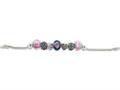 Zable™ Sterling Silver Mom Theme Bracelet with 7 Beads bzb402