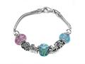 Zable™ Sterling Silver Baby Shower Theme Bracelet with 7 Beads bzb407