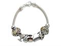 Zable™ Sterling Silver Happy Hour Theme Bracelet with 7 Beads bzb408