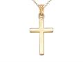 Finejewelers 14k Yellow Gold Polished Cross Pendant Necklace - Chain Included
