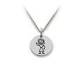 Family Values™ 925 Sterling Silver Mom Disc Pendant Necklace - Chain Included