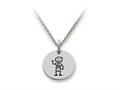 Family Values™ 925 Sterling Silver Boy Disc Pendant Necklace - Chain Included ss5003