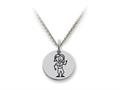 Family Values™ 925 Sterling Silver Mom with Plants Disc Pendant Necklace - Chain Included