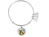 Wind And Fire Pet Collection Expandable Bangle With Golden Retriever Photo Charm style: CGWF756S