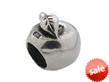 Zable™ Sterling Silver Apple Bead / Charm style: BZ0218