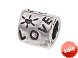 Zable™ Sterling Silver Triangular "Love" Bead / Charm style: BZ0246