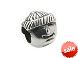 Zable™ Sterling Silver Boy Face Bead / Charm style: BZ0266