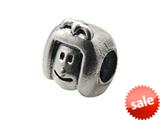 Zable™ Sterling Silver Girl Face Bead / Charm style: BZ0270