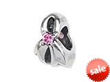 Zable™ Sterling Silver Ribbon Breast Cancer Bead / Charm style: BZ1449
