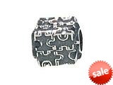 Zable™ Sterling Silver Autism Puzzle Bead / Charm style: BZ1452