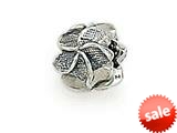 Zable™ Sterling Silver Plumeria Bead / Charm style: BZ1495